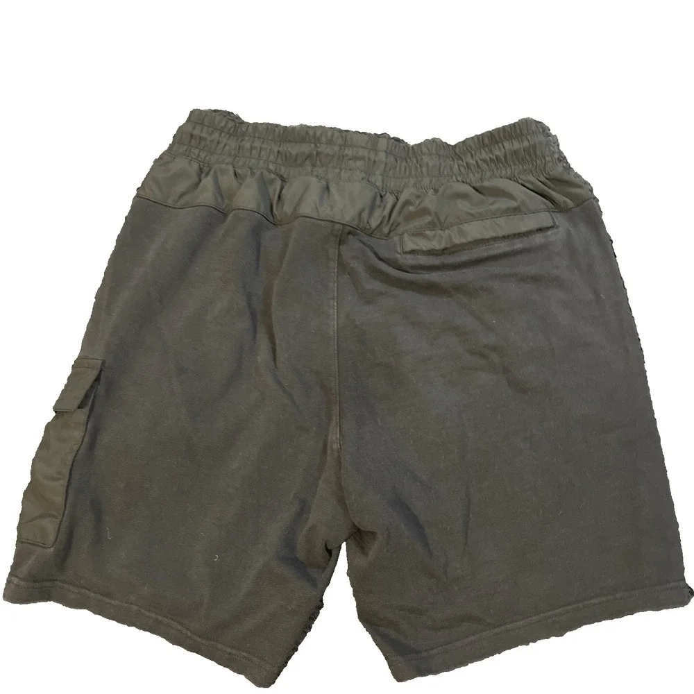NIKE Sportswear cotton Lightweight Fleece Shorts Men's Medium Black cargo